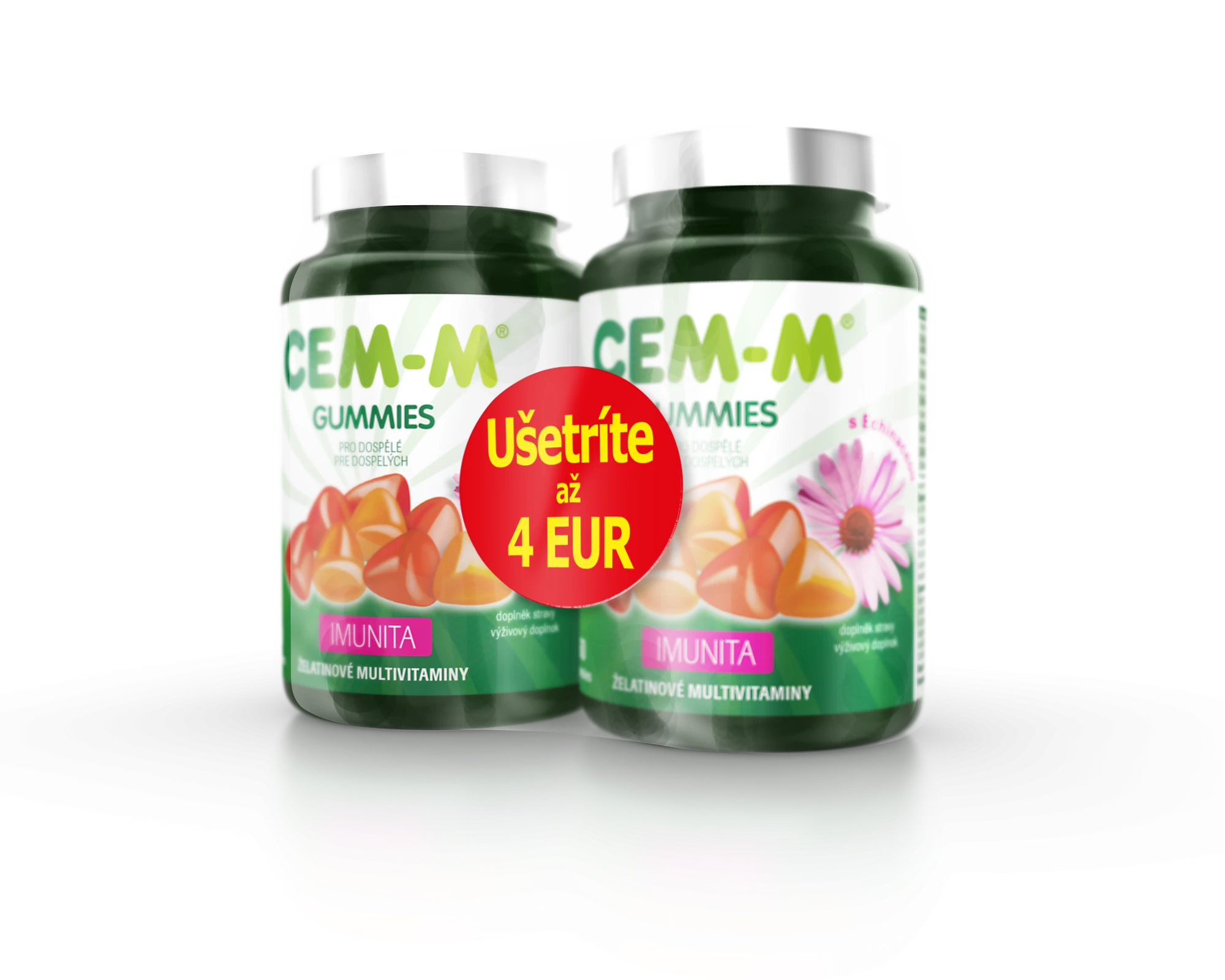 CEM-M gummies_60+60_SLO82 CEM-M gummies Imunita 60+60 tbl. navy&scaron;e darč.bal.